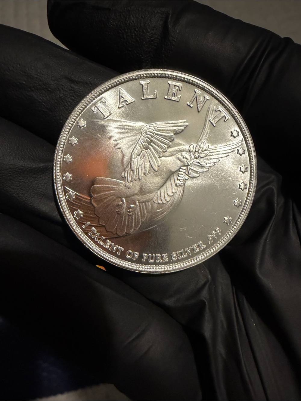 Silver ‘TALENT’ Collectible Round - Silver Finish